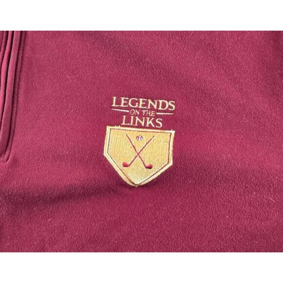 Johnnie-O Mens Brady Fleece 1/4 Zip Pullover "LEGENDS on The LINKS"  Sweater 2XL - Picture 2 of 10